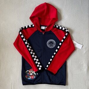 Nintendo Mario Kart Boys Active Zip Up Hoodie Size 8
